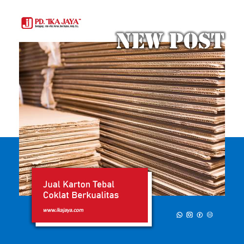 jual karton tebal coklat